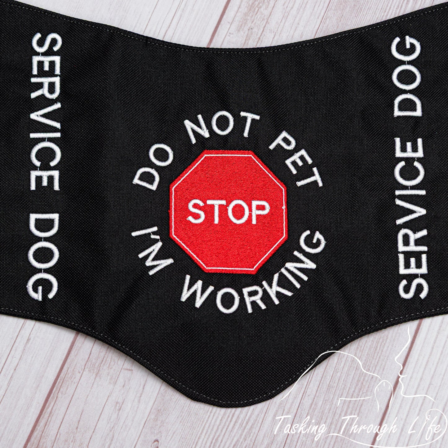 Premade Medium  Black Tie Stop Sign SD (Q17)