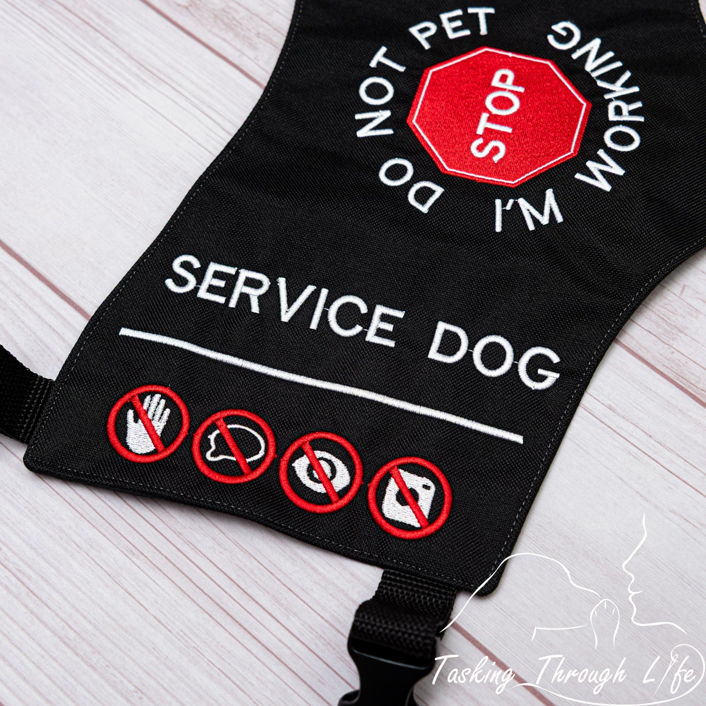 Premade Medium  Black Tie Stop Sign SD (Q17)