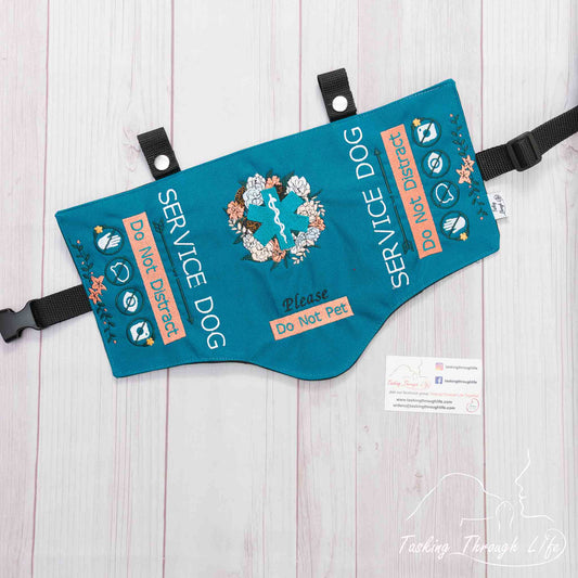 Premade Medium Flowers Behind Logo - (Q6)