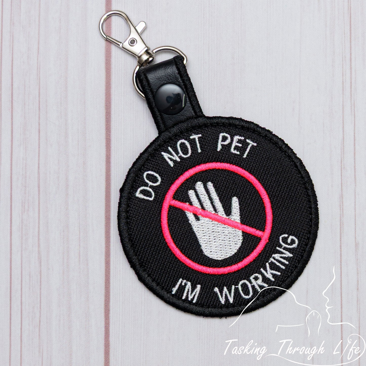 DO NOT PET I'M WORKING Premade Patch Tab - P3