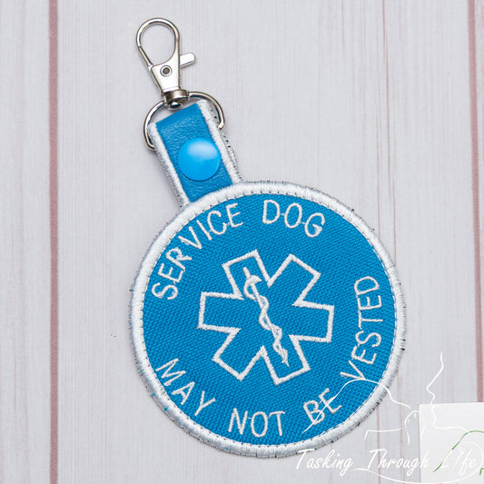 SERVICE DOG MAY NOT BE VESTED Premade Patch Tab - P48
