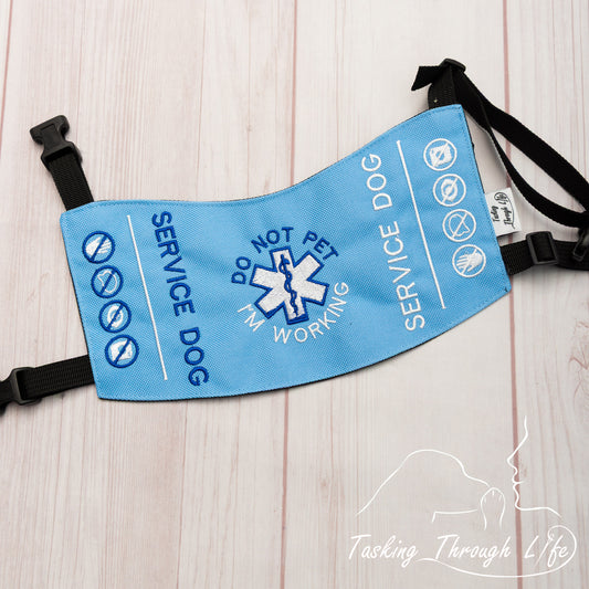 Premade XSmall - Cornflower Service Dog Q46 - Color flaw