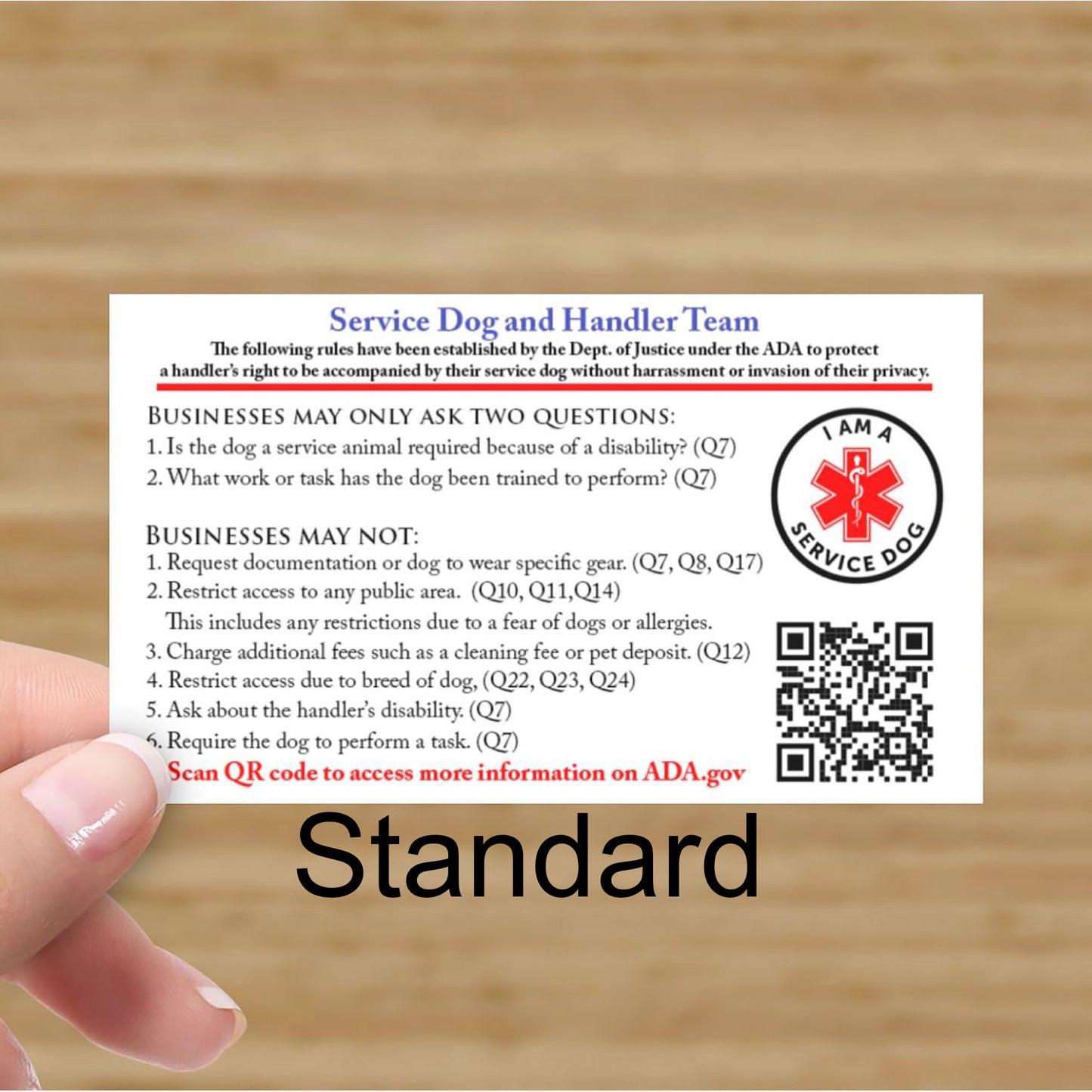 Standard ADA Information cards – Tasking Through LIfe standard-ada-information-cards-tasking-through-life